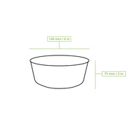 Salatschale aus Karton – kompostierbare To-go-Bowl mit PLA-Beschichtung