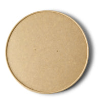 Membrandeckel braun für Kartonschalen, dampfdurchlässig