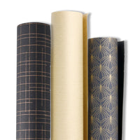 Geschenkpapier Set aus Recyclingpapier – Kraftpapier-Rollen