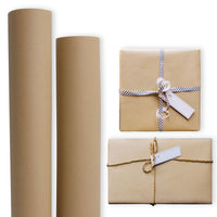 Geschenkpapier Set aus Recyclingpapier – Kraftpapier-Rollen