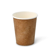 Pappbecher braun doppelwandig – kompostierbar, DIN EN 13432, Coffee to go