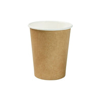 Pappbecher braun doppelwandig – kompostierbar, DIN EN 13432, Coffee to go
