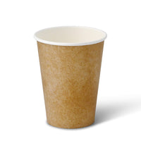 Pappbecher braun doppelwandig – kompostierbar, DIN EN 13432, Coffee to go