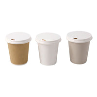 Coffee-To-Go-Deckel aus Papier – kompostierbar, mit Trinkloch