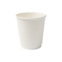 Pappbecher doppelwandig weiß - kompostierbare Coffee-to-go-Becher