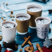 Pappbecher doppelwandig weiß - kompostierbare Coffee-to-go-Becher
