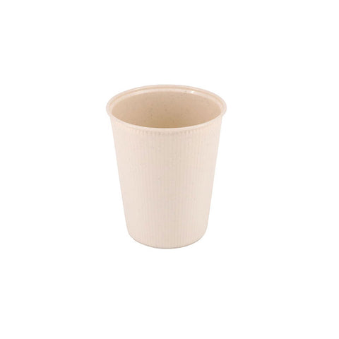 Mehrweg-Riffelbecher creme-weiß, Heißgetränke