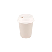Mehrweg-Riffelbecher creme-weiß, Heißgetränke