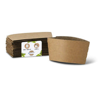 Bechermanschetten aus Recyclingkarton, kompostierbar, für Coffee To Go