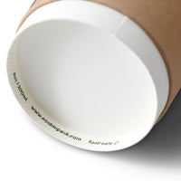 Pappbecher doppelwandig braun - kompostierbare Coffee-to-go-Becher