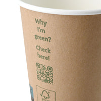 Pappbecher doppelwandig braun - kompostierbare Coffee-to-go-Becher