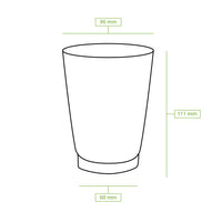 Pappbecher doppelwandig braun - kompostierbare Coffee-to-go-Becher
