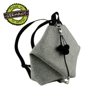 Filz-Rucksack aus 100% Merinowolle, 27x34x12 cm, div. Farben