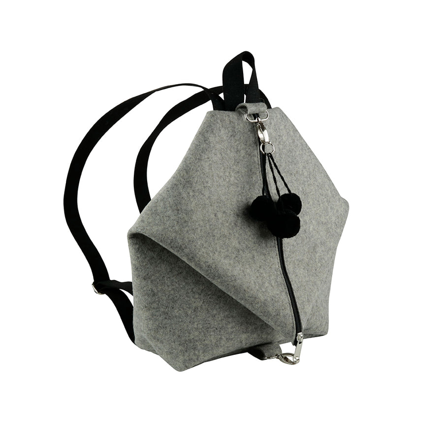 Filz-Rucksack aus 100% Merinowolle, 27x34x12 cm, div. Farben
