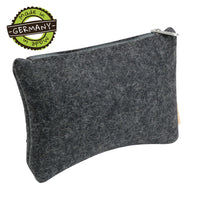 Kosmetiktasche aus 100% Natur-Filzwolle - Kulturbeutel