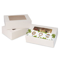 Cupcake- & Muffin-Boxen aus Pappe mit Sichtfenster, weiß