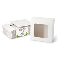Cupcake Boxen, Zellulose-Fenster, weiß – 4er (100 Stück)