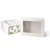 Cupcake Boxen, Zellulose-Fenster, weiß – 12er (100 Stück)