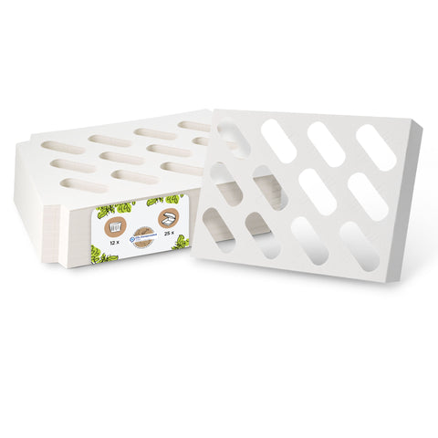 Einlagen aus Karton für Cupcake Boxen, weiß