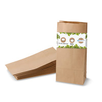 Blockbodenbeutel Kraftpapier braun, kompostierbar