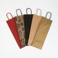 Flaschentüten aus Kraftpapier – Geschenktüten mit Henkel, bunt