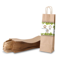 Flaschentüten aus Kraftpapier – Geschenktüten mit Henkel, bunt