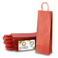 Flaschentüten aus Kraftpapier – Geschenktüten mit Henkel, bunt