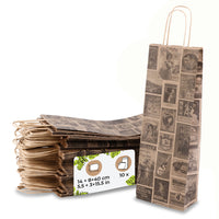 Flaschentüten aus Kraftpapier – Geschenktüten mit Henkel, bunt