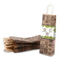 Flaschentüten aus Kraftpapier – Geschenktüten mit Henkel, bunt