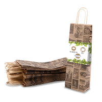 Flaschentüten aus Kraftpapier – Geschenktüten mit Henkel, bunt