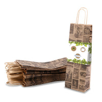 Flaschentüten aus Kraftpapier – Geschenktüten mit Henkel, bunt