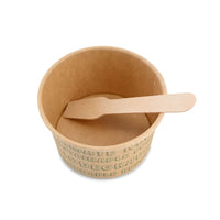 Eislöffel aus Holz kompostierbar – Eisspatel für Eisdiele & Café