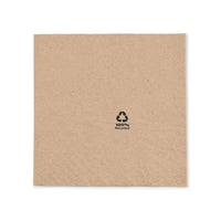 Papierservietten Recyclingpapier 2-lagig, ungebleicht braun