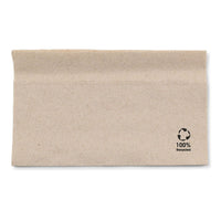Papierservietten Recyclingpapier 1-lagig, ungebleicht braun