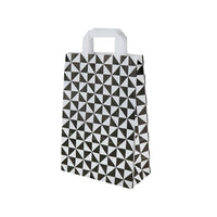 Papiertragetaschen bunt aus Kraftpapier mit Flachhenkel