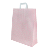 Papiertragetaschen bunt aus Kraftpapier mit Flachhenkel