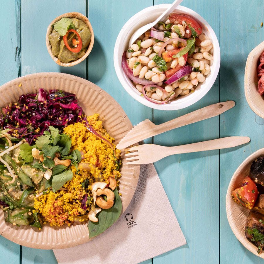 Salat, Couscous, Bowl – die Gabel macht die Arbeit