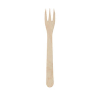 Pommesgabeln aus Holz XL - kompostierbare Pommespieker 17,5 cm
