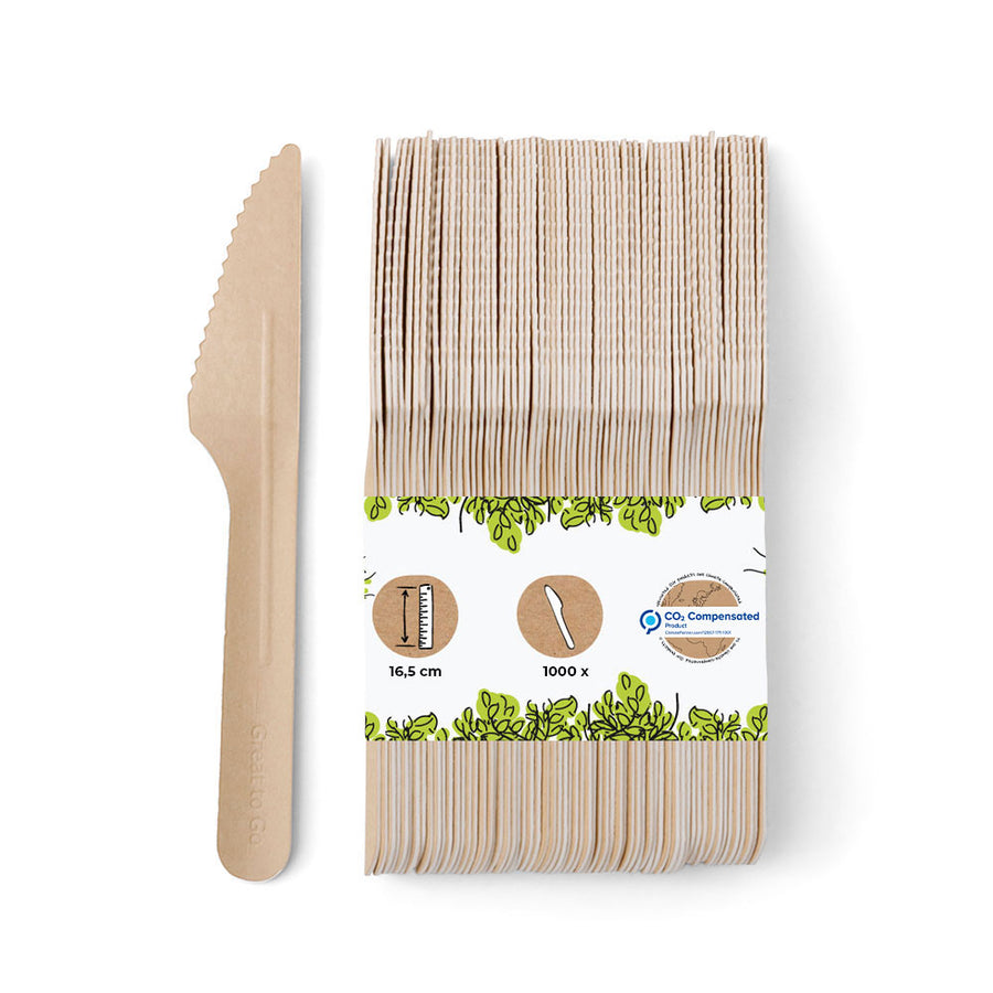 Papiermesser kompostierbar – stabiles Einwegbesteck aus Papier