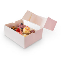 Cupcake- & Muffin-Boxen aus Pappe mit Sichtfenster, weiß