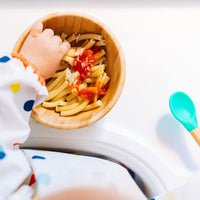 Babygeschirr Bambus rund mit Saugnapf und Löffel, FSC-zertifiziert