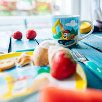 Kindergeschirr Porzellan 3-teilig - Frühstücksset mit Motiv