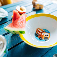 Kindergeschirr Porzellan 3-teilig - Frühstücksset mit Motiv