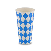 Pappbecher bayrisch blau 0,5 l