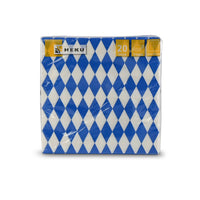 Servietten bayrisch blau-weiß 33x33 cm