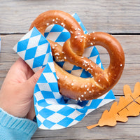 Servietten bayrisch blau-weiß 33x33 cm