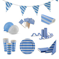 Pappbecher bayrisch blau 0,5 l
