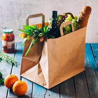 Einkaufstüten aus Kraftpapier braun – reißfeste Papiertüten
