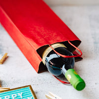 Flaschentüten aus Kraftpapier – Geschenktüten mit Henkel, bunt
