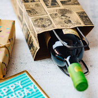 Flaschentüten aus Kraftpapier – Geschenktüten mit Henkel, bunt